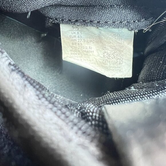 Nike Air Jordan 1 Retro High Men Size 9.5 555088-060 Black Satin Gym Red Shoes - Picture 11 of 12